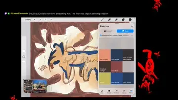 in the moment digital drawing: part of the process