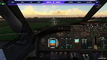 Aterrizaje en Bogota COLOMBIA B738