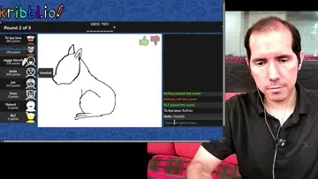 artist draws a good squirrel
