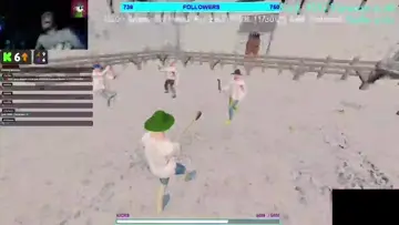 Blade so fast his head stuck tg till the ground