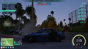 Jet doing tricks at the end of a race