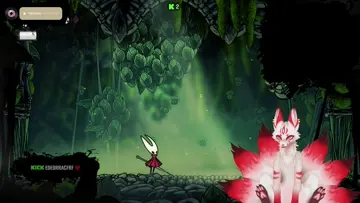 First boss defeated in Hollow Knight Sliksong