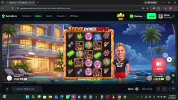 Down 87 to a 10k hit on slot steve demo 
