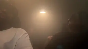 Why he fall asleep with the woodski?