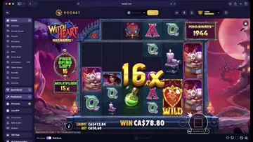 w win on witch heart megaways 