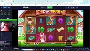 Halv stay untill he hits Huge freespin on doghouse