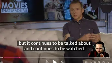 Simon Pegg using passive voice in an interview