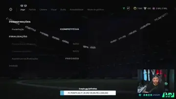 Configurações de Controle