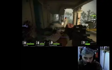 jugando left 4 dead ( nuevo programa miren clip)