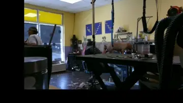 Halloween dye surprise for a new military mom