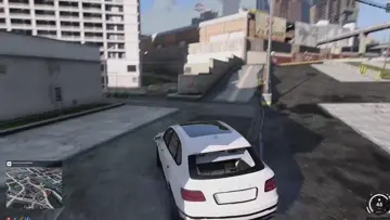 stealing car in front of cops