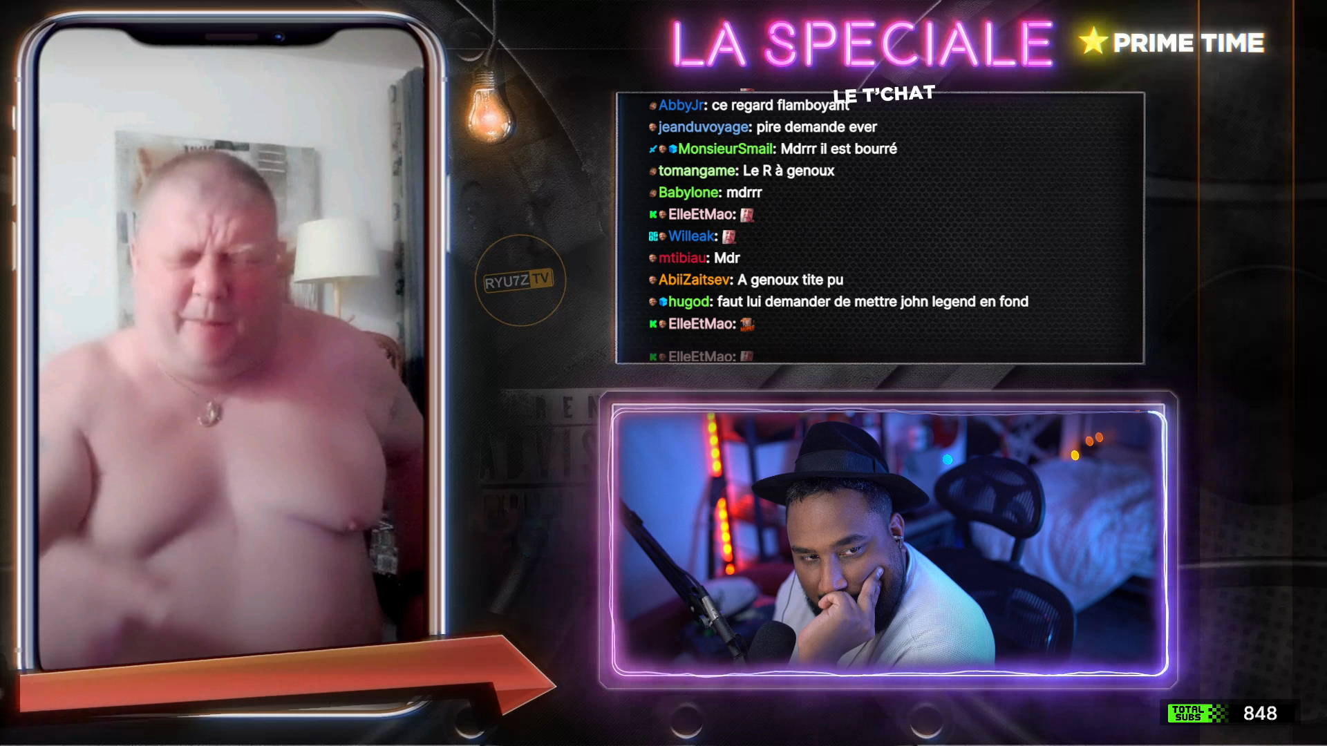 Regis se chie dessus