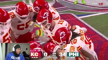 PATTY MAHOMES DASHES IT TO XAVIER WORTHY FOR TD