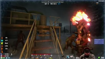 Stone to the face