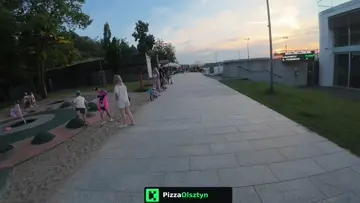 Beach cruising on roller skates 