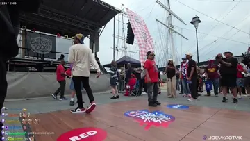 Joey dancing in NYC