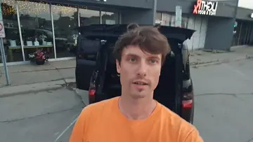 muslim invader on a scooter