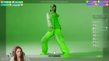 Billie Eilish marcándose unos pasos en inZoi 💃