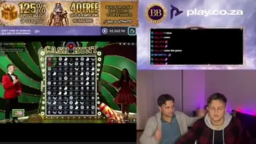 blind folded so close to 100x Cash Hunt