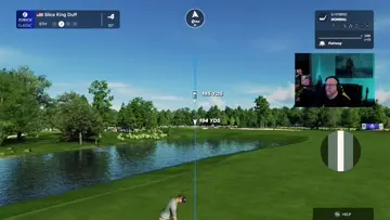 195 yd chip in WOOOOO!