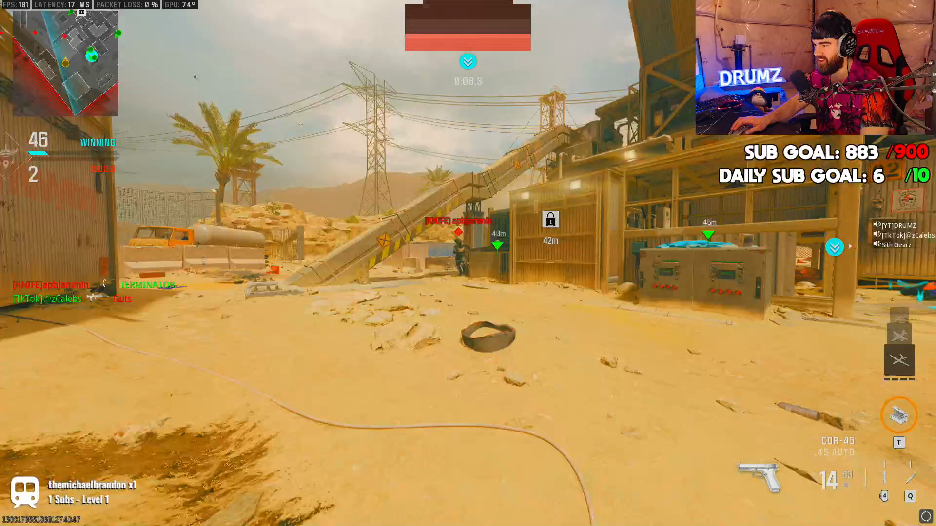 DRUMZ reaction to Nuke by @zCalebs