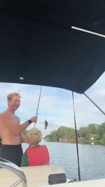 MONSTERS and Minnows Blake Adams first fish EVER!