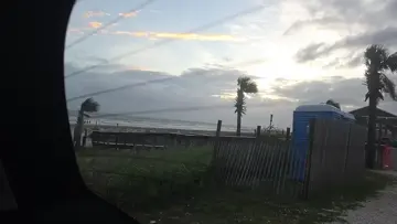 Beautiful evening and waves in Mexico Beach, FL