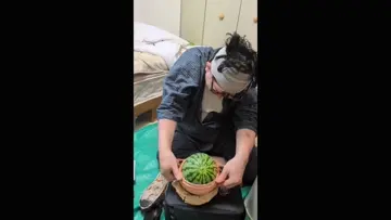 頭vsスイカ