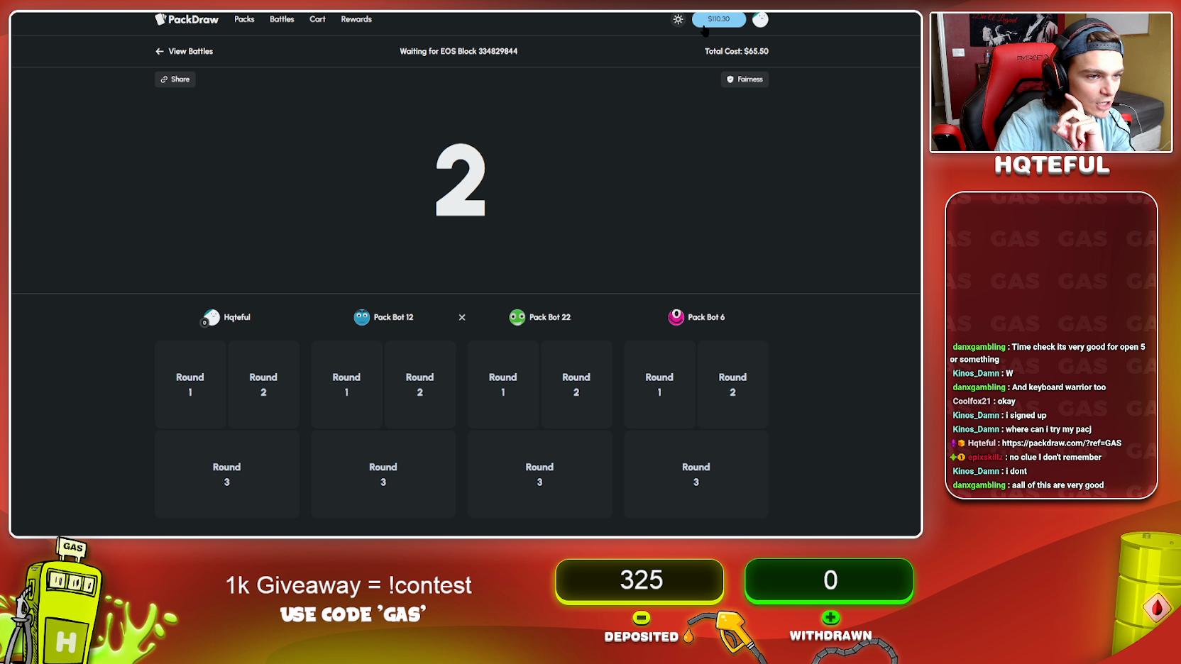 FIRST INSANE WIN ON PACKDRAW!