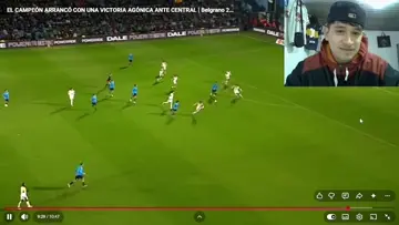 Reaccion segundo gol de Belgrano