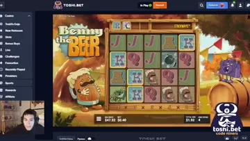 We hit the MAX WIN! on Benny Beer