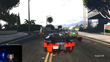 Trey getting his first car in GTA 5!!