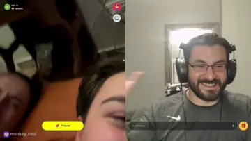 His face