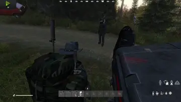 Bozo stealing my guns and lguns on his back