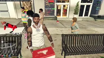 diesel and friends messing with a female