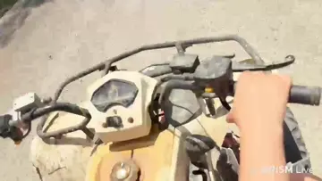 crashed into a wall to avoid flipping? lol