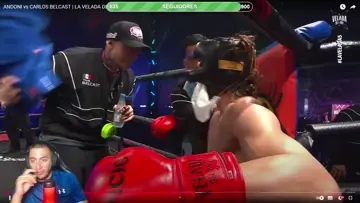 puño de andoni a carlos belcast