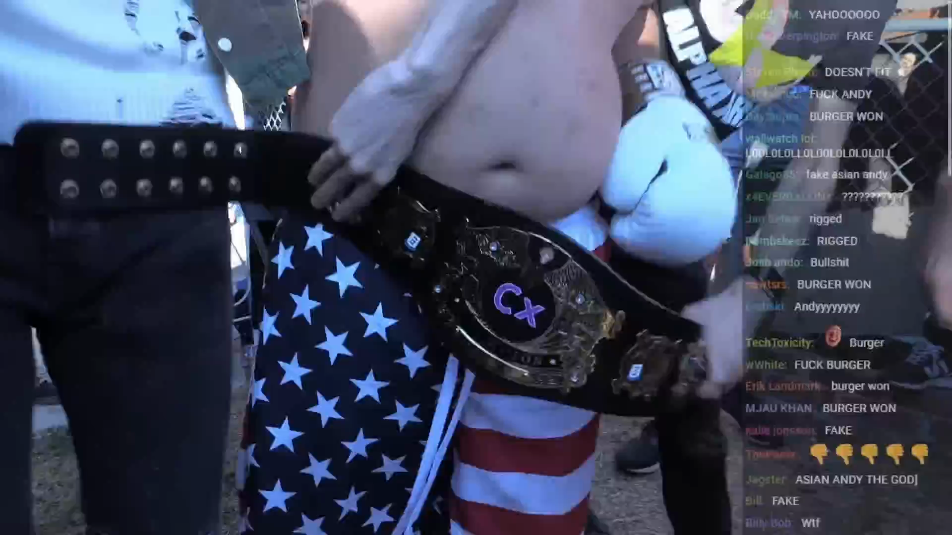 ASIAN ANDY GOON VS BURGER ANDY