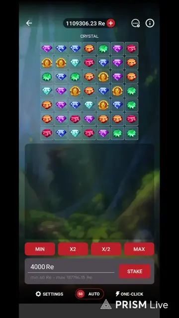 1xbet crystal game huge win watch daily live