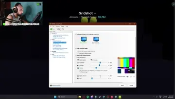 nvidia settings + color settings