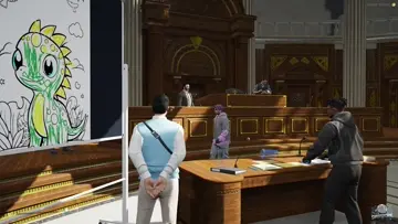 Corvus copes with the fact he is stuck in court