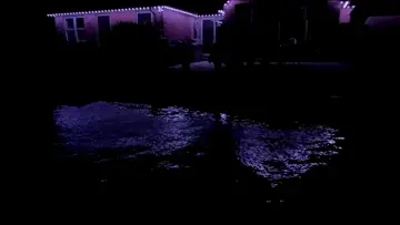 bigot jumps in a pool