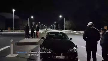 escapando de la poli