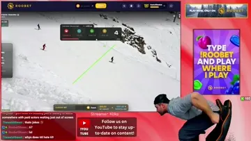 skiing on chair