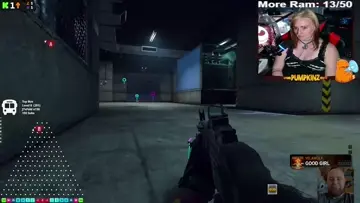 Walking in front of the gun
