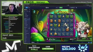 Big Win on the NEW Le Digger Slot!