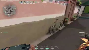 con la bicicleta