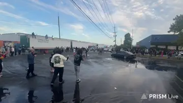 2 people got SLAMMED by the car