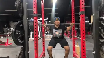315lbs low Squat set