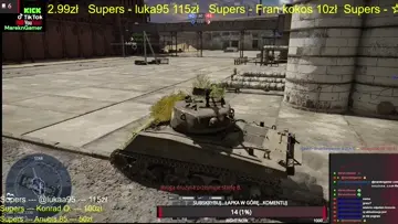 War Thunder M4A3E2 w akji
